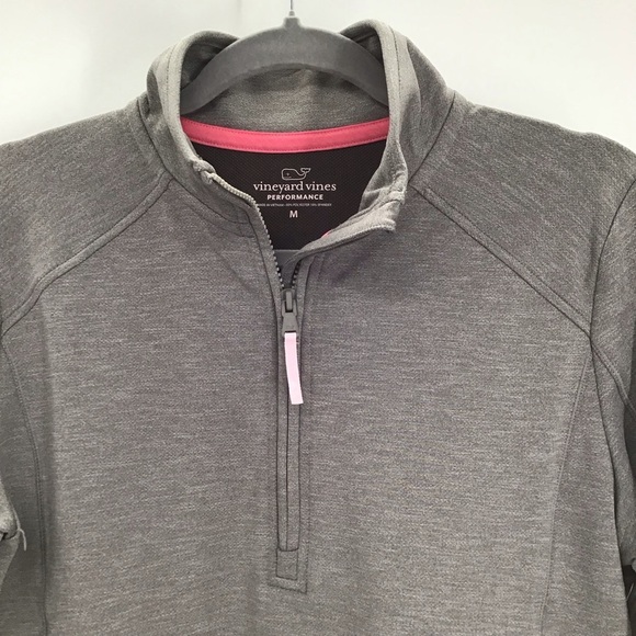 Vineyard Vines Women’s Performance Pullover 1/2 Zip Sweatshirt Gray Size M - Picture 3 of 8